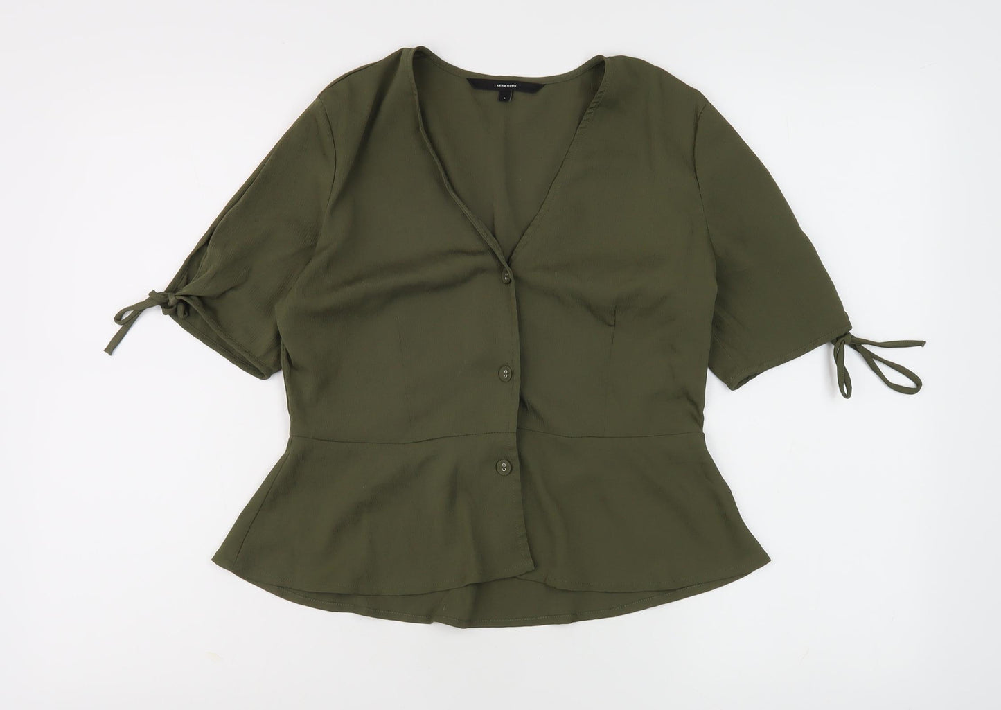 Vero Moda Women's Green Tunic Blouse, Size S, Casual Chic