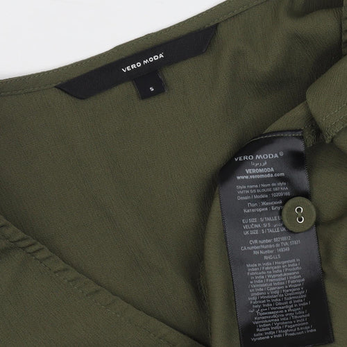 Vero Moda Women's Green Tunic Blouse, Size S, Casual Chic