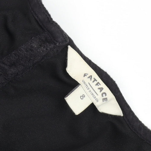 Fat Face Black Dress, Women, Size 8, Short Sleeve, Casual