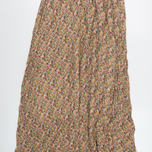 New Look Women's Floral A-Line Midi Skirt Size 10