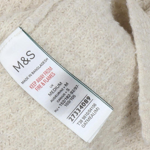 Marks and Spencer Beige Collared Women's Pullover Jumper M
