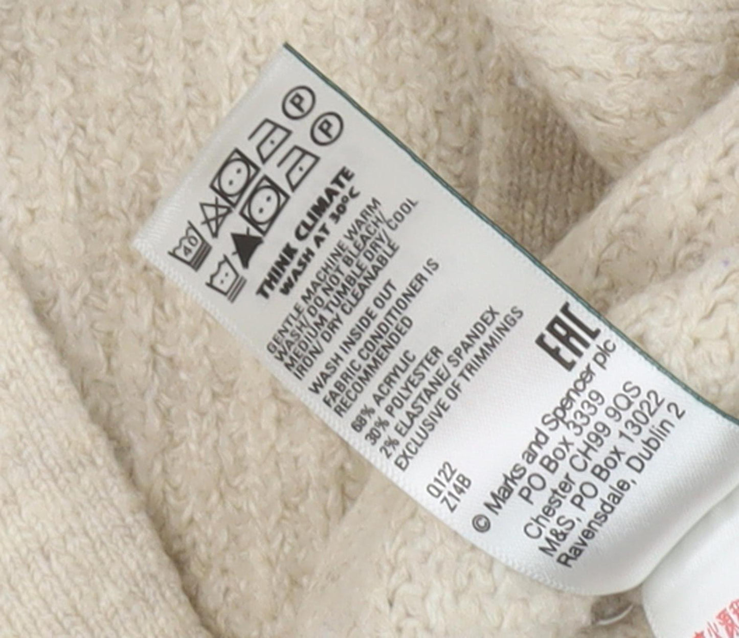 Marks and Spencer Beige Collared Women's Pullover Jumper M