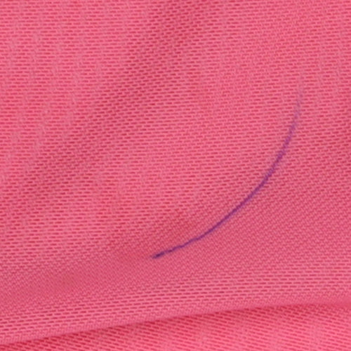 ASOS DESIGN Women's Pink Cropped Button-Up Shirt Size 8