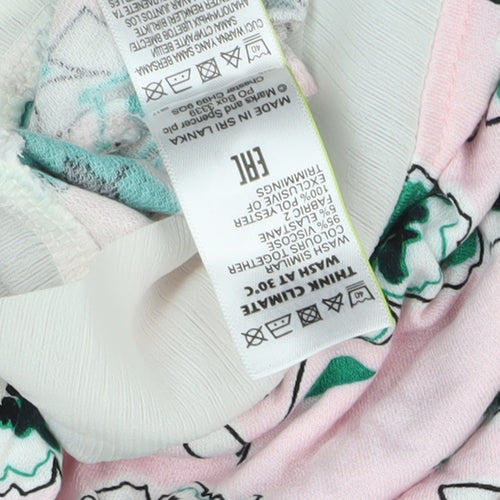 Marks and Spencer Women's Pink Floral Blouse Size 18