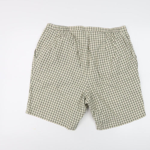 Essence Women Multicoloured Check Chino Shorts Size 20
