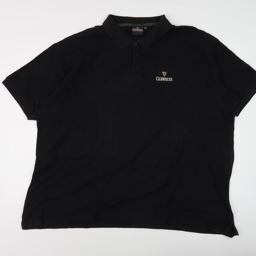 Guinness Men's Black 4XL Polo Shirt