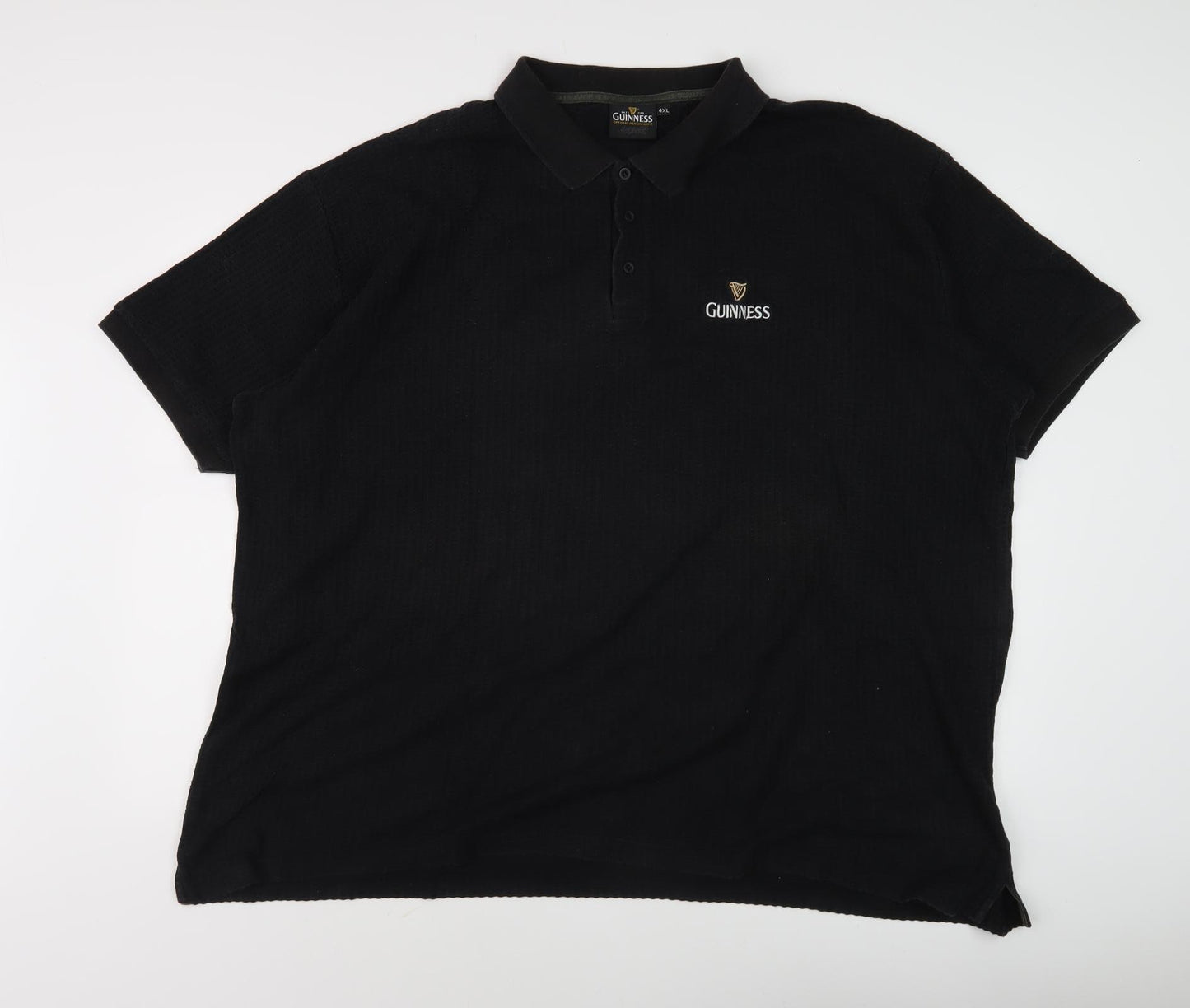 Guinness Men's Black 4XL Polo Shirt