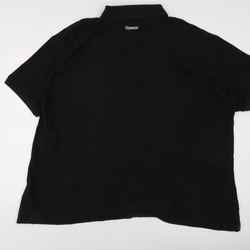 Guinness Men's Black 4XL Polo Shirt