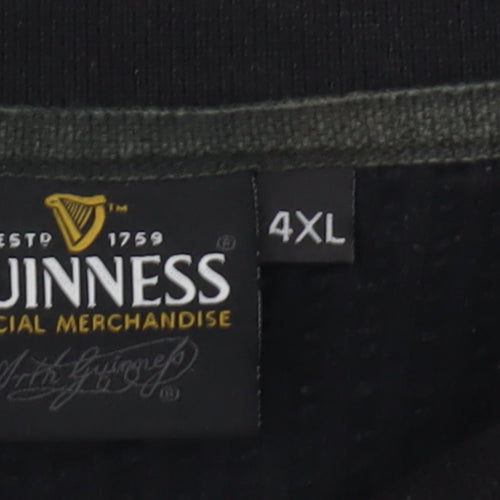 Guinness Men's Black 4XL Polo Shirt