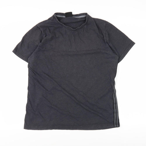 CARBON Men's Black Crew Neck Short Sleeve T-Shirt M
