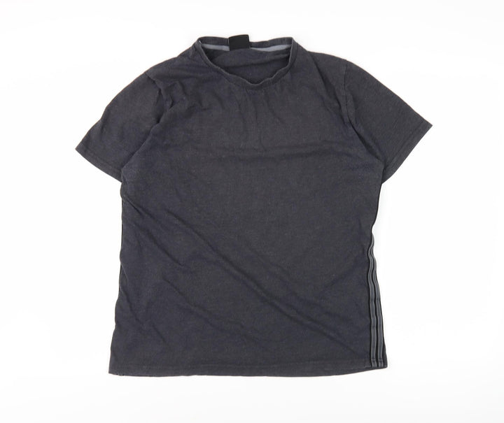 CARBON Men's Black Crew Neck Short Sleeve T-Shirt M