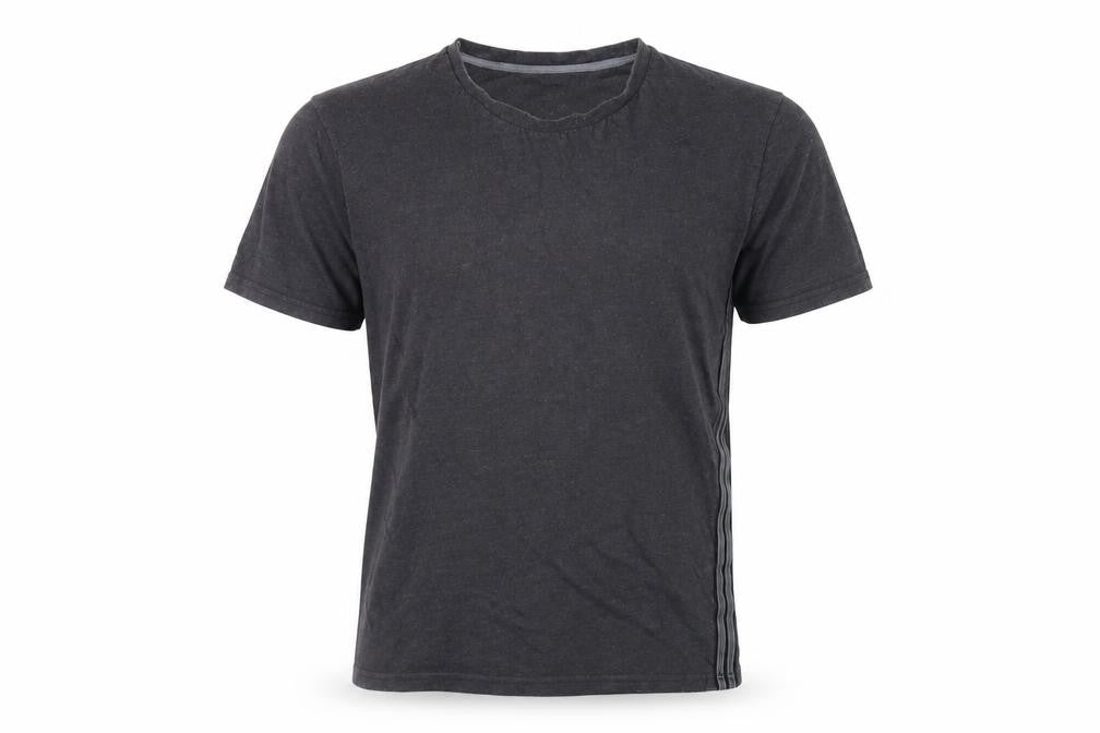 Front view of CARBON Men's Black Crew Neck Short Sleeve T-Shirt M