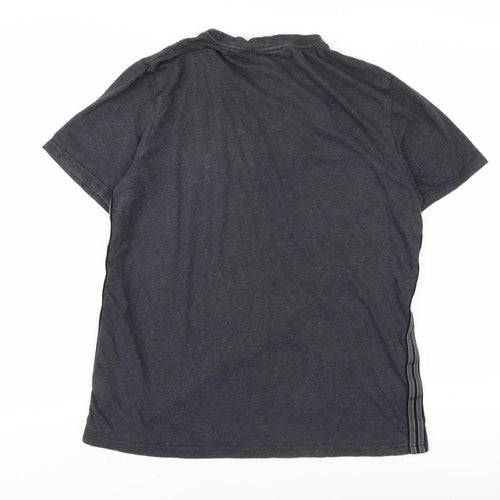 CARBON Men's Black Crew Neck Short Sleeve T-Shirt M