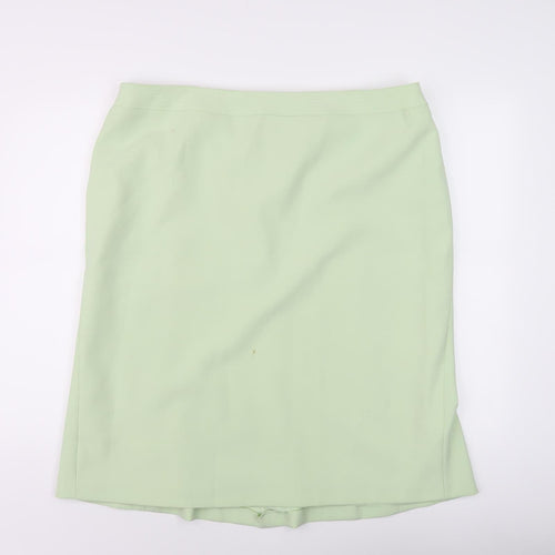 BHS Women's Green Mini Skirt, Size 20, Knee Length