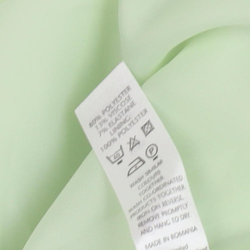 BHS Women's Green Mini Skirt, Size 20, Knee Length