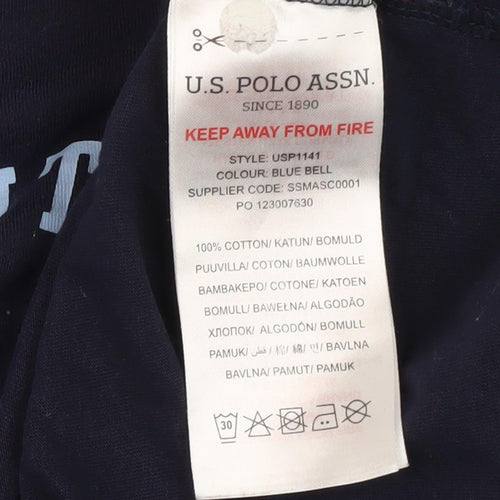 U.S. Polo Assn. Boys Blue Graphic T-Shirt Size 12-13 Years