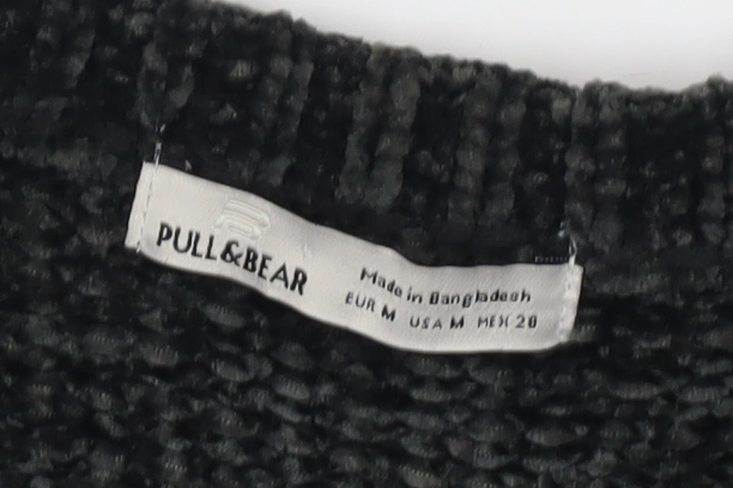 Pull & Bear Women's Black Medium Pullover Raglan Sleeve Jumper