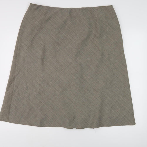 Marks and Spencer Women's Beige Knee Length Skirt Size 20