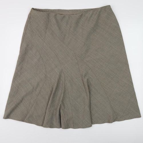 Marks and Spencer Women's Beige Knee Length Skirt Size 20