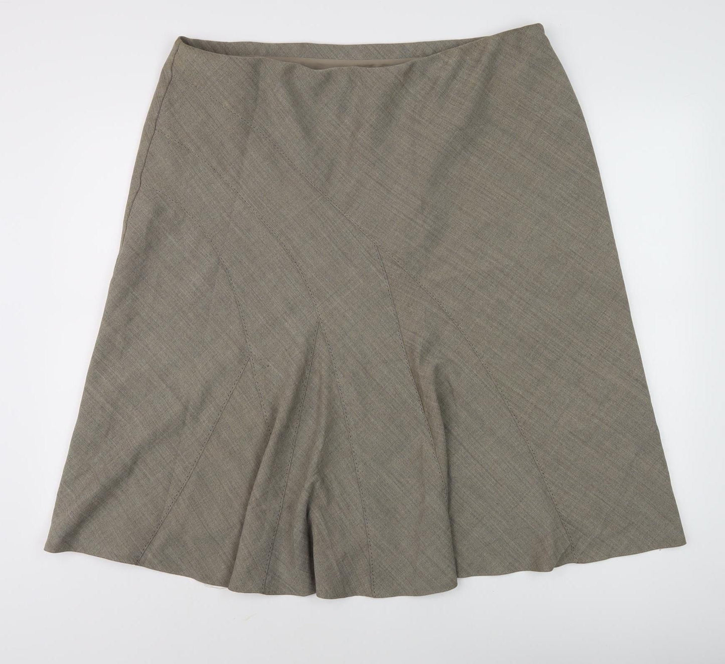 Marks and Spencer Women's Beige Knee Length Skirt Size 20