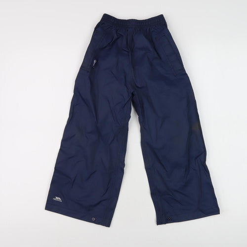 Trespass Boys Blue Waterproof Rain Trousers