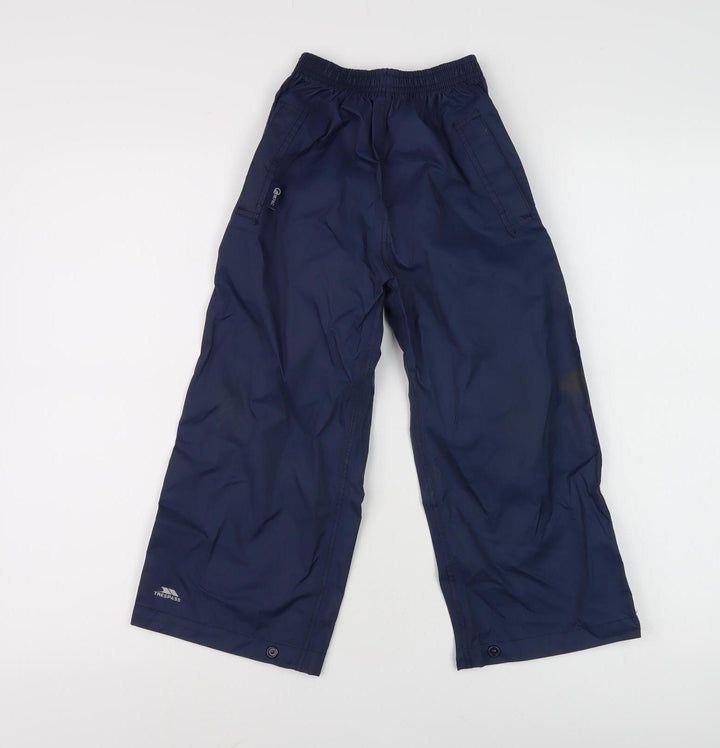 Trespass Boys Blue Waterproof Rain Trousers