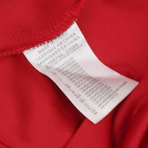 Adidas Boys Red Football Jersey T-Shirt, Size 18