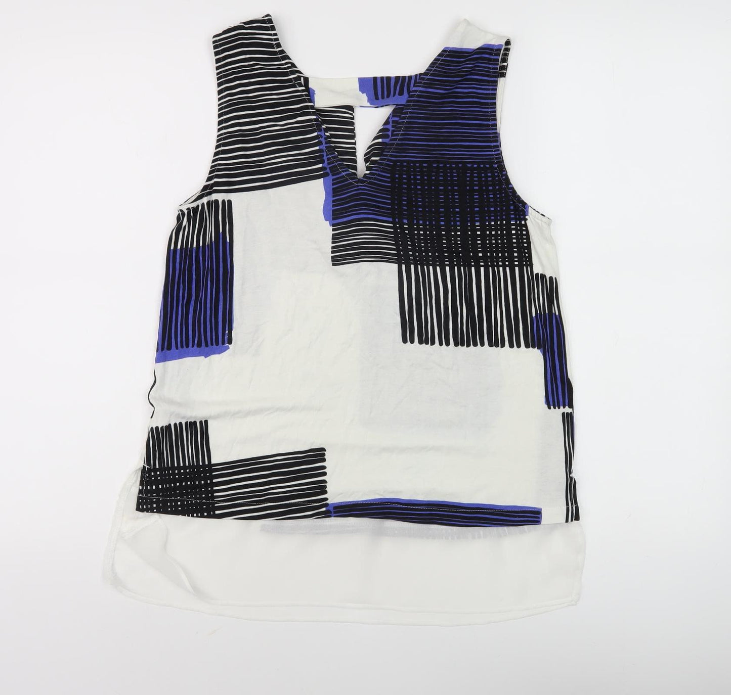 Next Women's Geometric Viscose Blouse, Size 12, Multicoloured