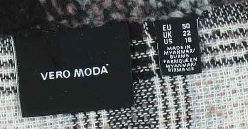 Vero Moda Women's Multicoloured Plaid Jacket - UK 22