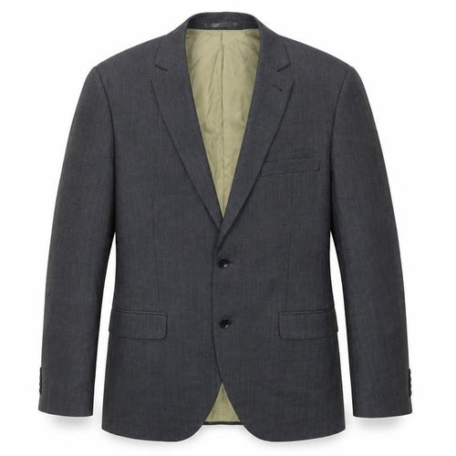 Corsivo Men's Grey Suit Jacket 40L Wool Formal Wear