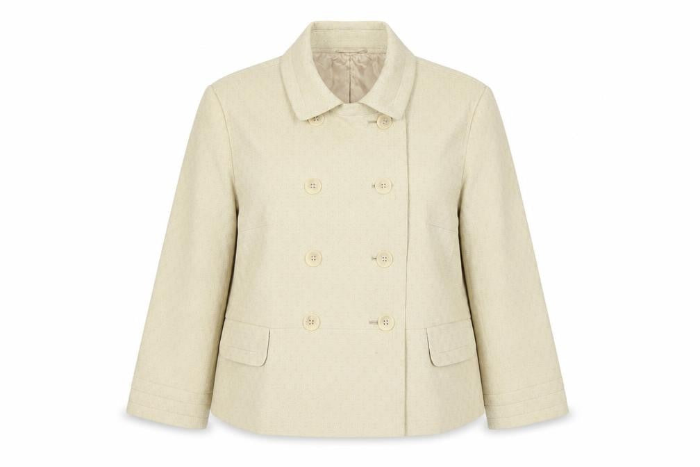 Front view of Marks & Spencer Beige Blazer UK 20 Women