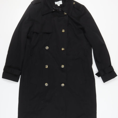 Marks & Spencer Women's Black Size 14 Trench Coat