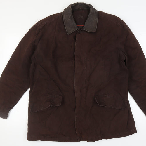 Thomas Nash Men's XL Brown Overcoat with Pockets