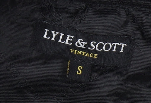 Lyle & Scott Men's Black Bomber Jacket S Vintage