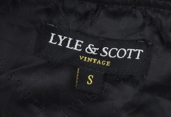 Lyle & Scott Men's Black Bomber Jacket S Vintage