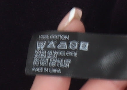 Jasper Conran Women's Purple Cotton Jacket, Size 14, Buttoned