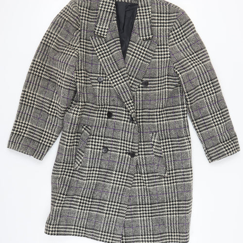 Richards Women's Multicoloured Check Coat Size 10