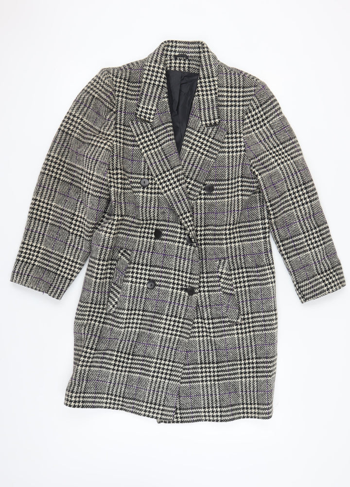 Richards Women's Multicoloured Check Coat Size 10