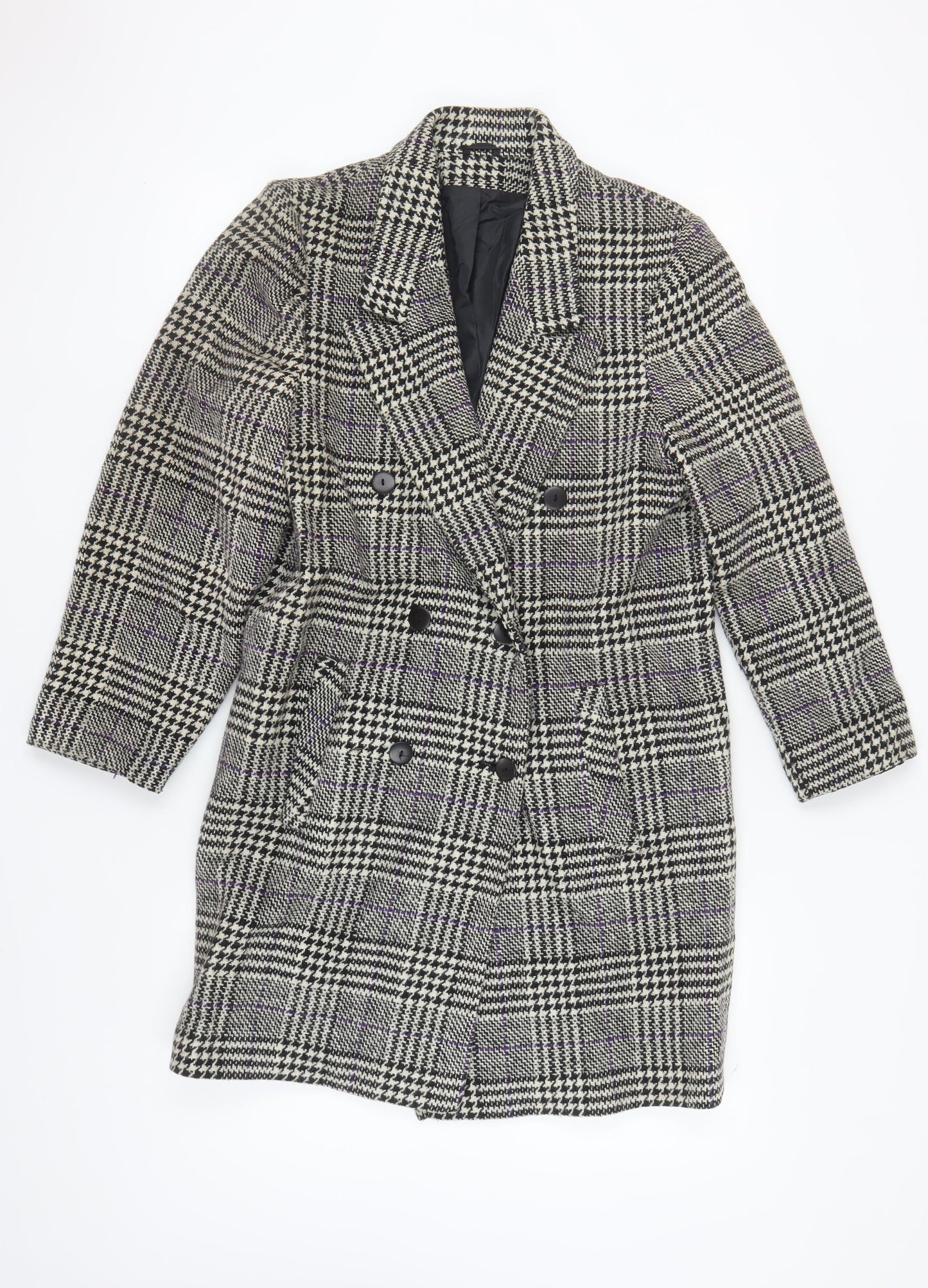 Richards Women's Multicoloured Check Coat Size 10