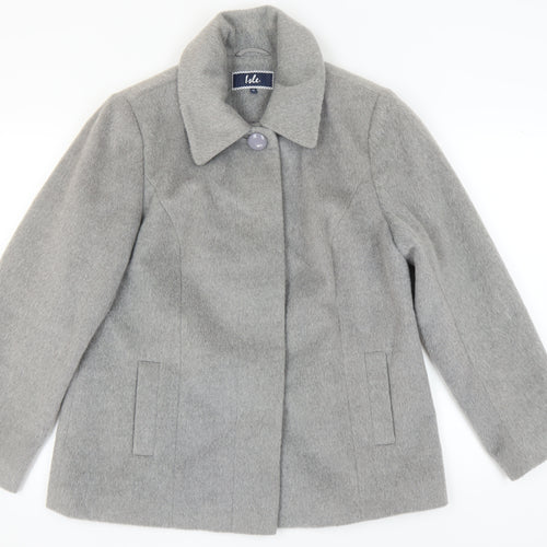 Isle Women's Grey Overcoat Size 16