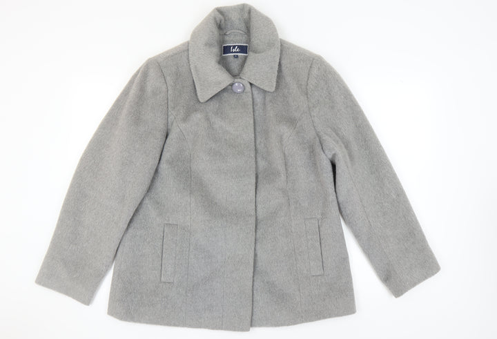 Isle Women's Grey Overcoat Size 16