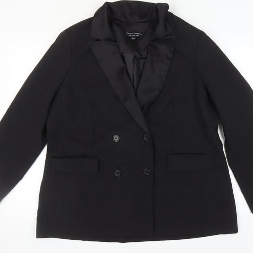 Dorothy Perkins Women's Black Blazer UK 20 - Classic Style