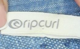 Rip Curl Women's Blue Playsuit, S, Tasselled V-Neck Casual