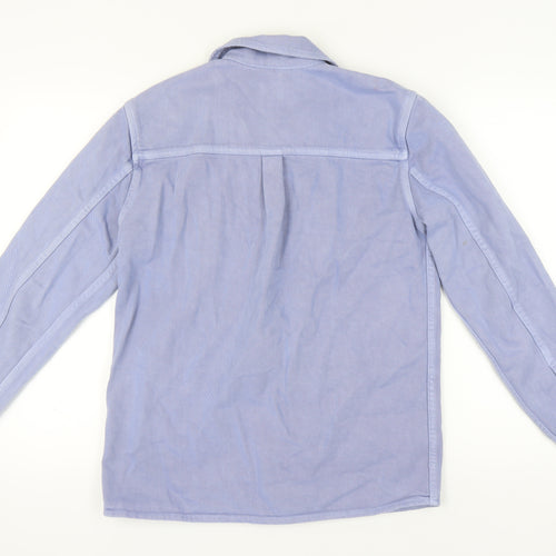 ZARA Men's Blue Relaxed Fit Corduroy Jacket, Size S