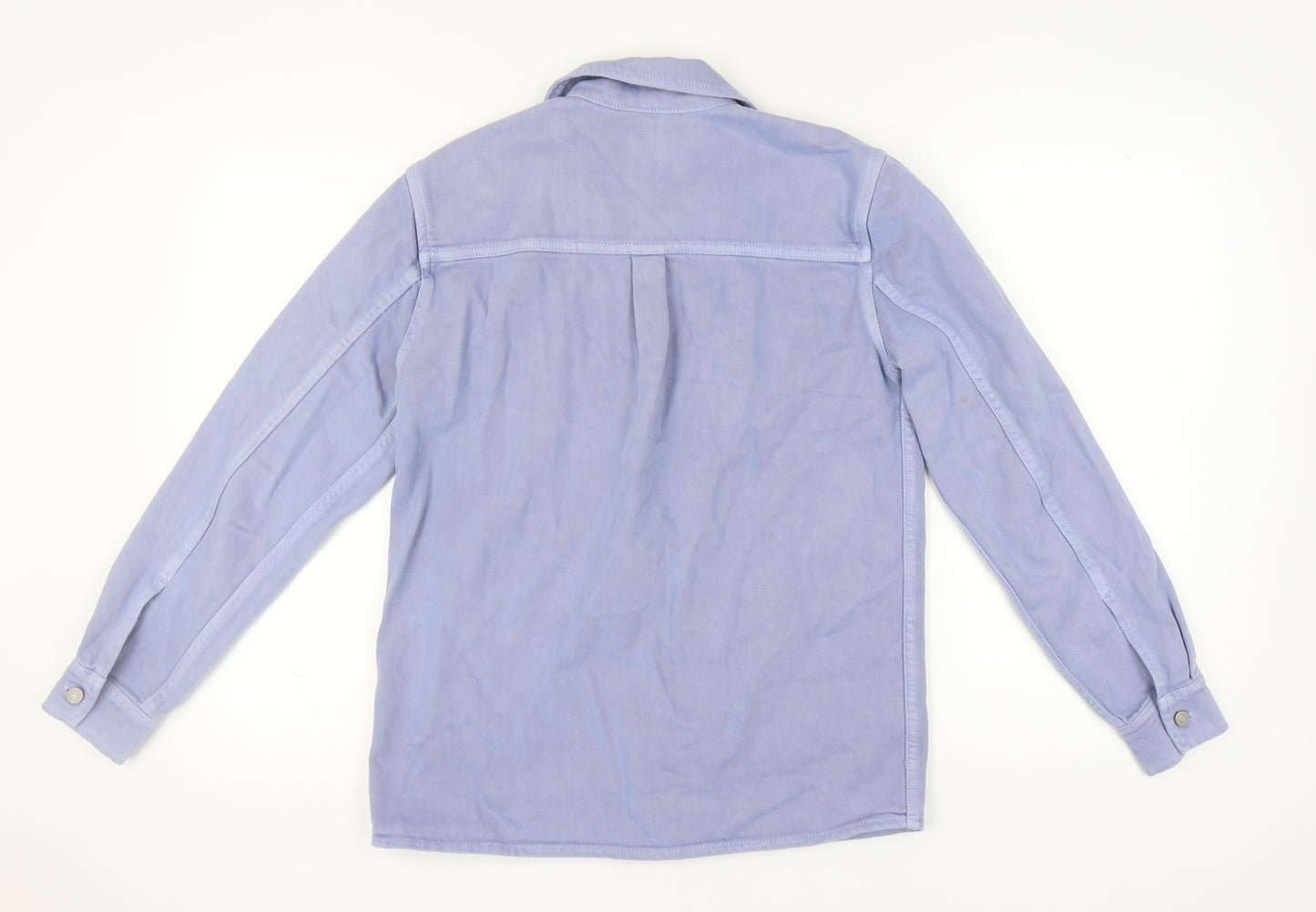 ZARA Men's Blue Relaxed Fit Corduroy Jacket, Size S