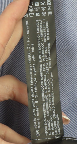 ZARA Men's Blue Relaxed Fit Corduroy Jacket, Size S