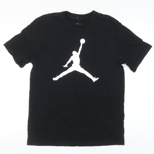 Jordan Men's Black T-Shirt M Logo Graphic Print