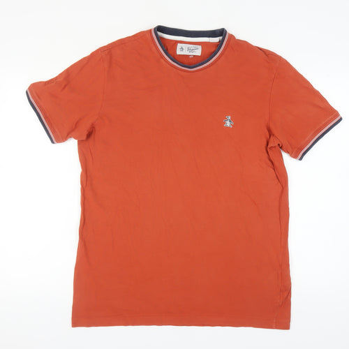 Original Penguin Orange Men's Large Crew Neck T-Shirt