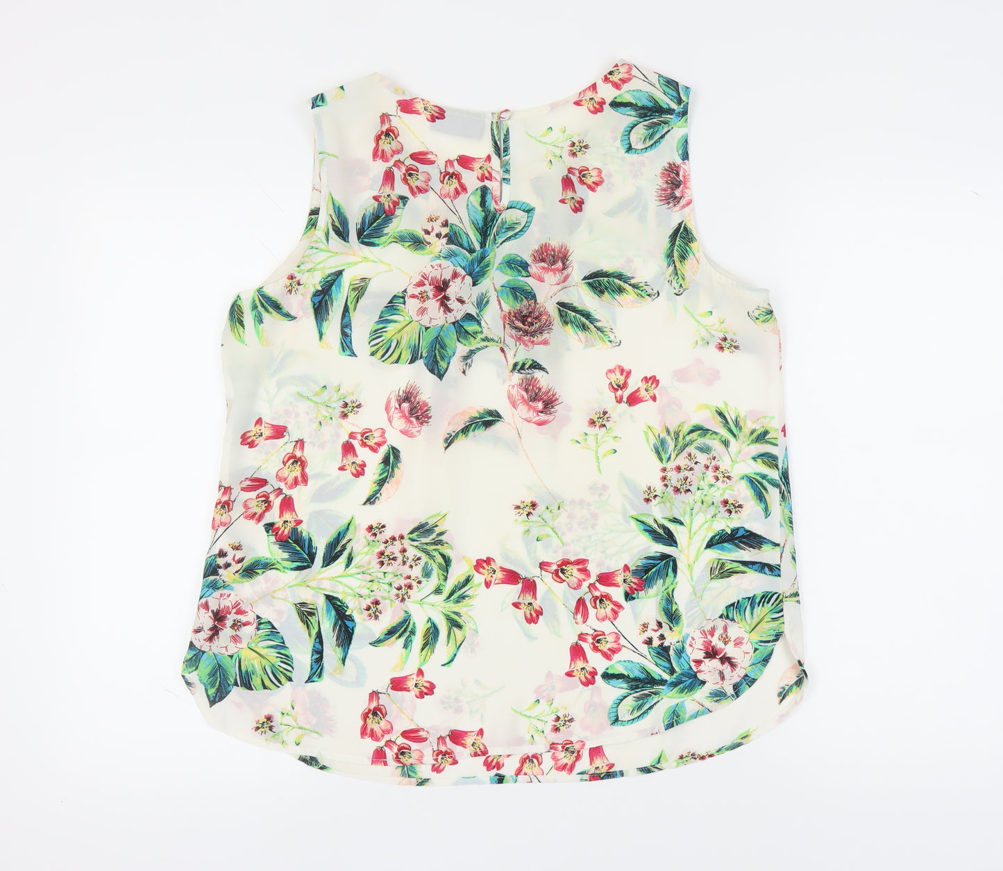 Wallis Womens Floral Sleeveless Blouse Size 14