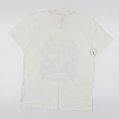 Next Men's White Volkswagen Graphic T-Shirt - Medium